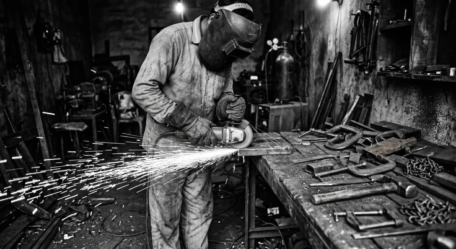 Inside the God Gift Steel Fabricators workshop in Ludhiana